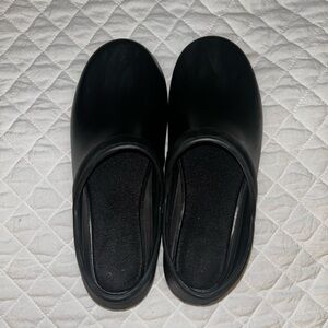Black Slip-On Nursing Clogs